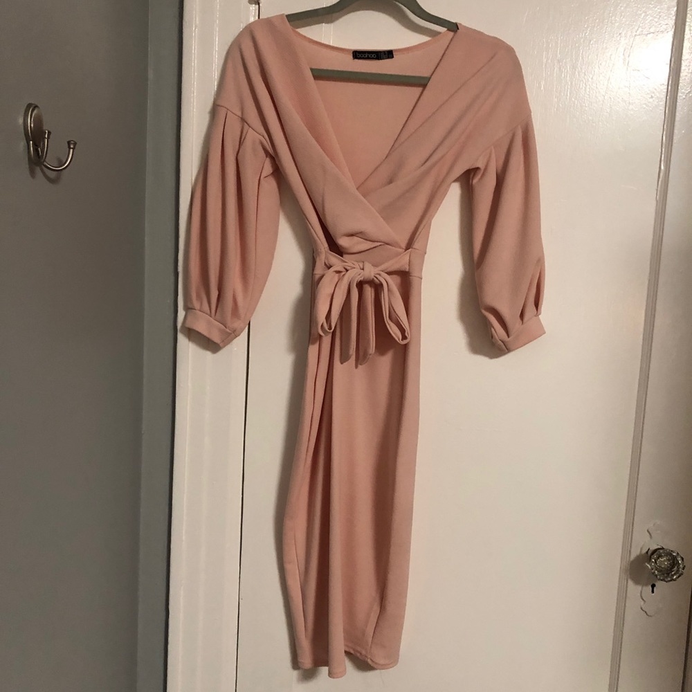 Boohoo wrap dress